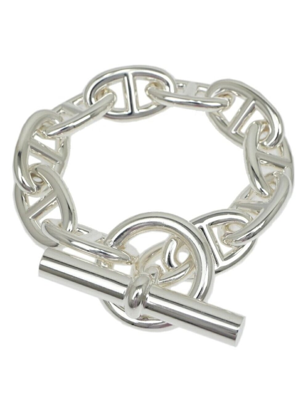 Hermes Chaine D'ancre TGM 10 Links Bracelet Silver